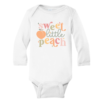 Peach Kid Tshirt Baby Onesie® Sweet Little Peach Baby Bodysuit Newborn Outfit