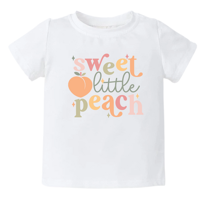 Peach Kid Tshirt Baby Onesie® Sweet Little Peach Baby Bodysuit Newborn Outfit