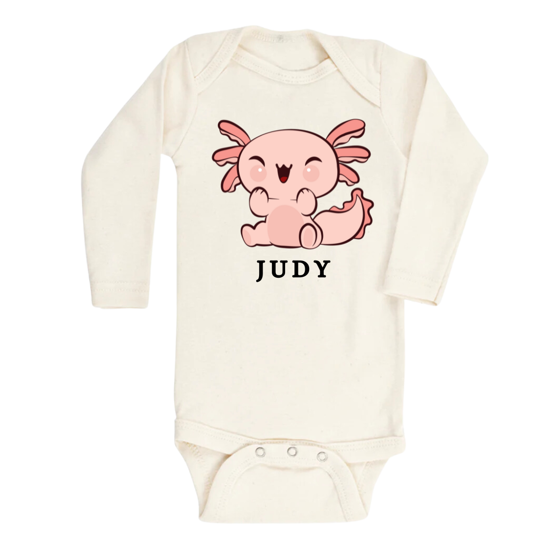 Cute Baby Onesie® Cute Axolotl Baby Custom Name Kid Tshirt Baby Announcement Baby Animals Baby Gift Baby Shower Gift
