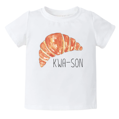 Kids Tshirt Baby Onesie® Kwa-son cute Croissant Baby Bodysuit Newborn Outfit Baby Shower Gift