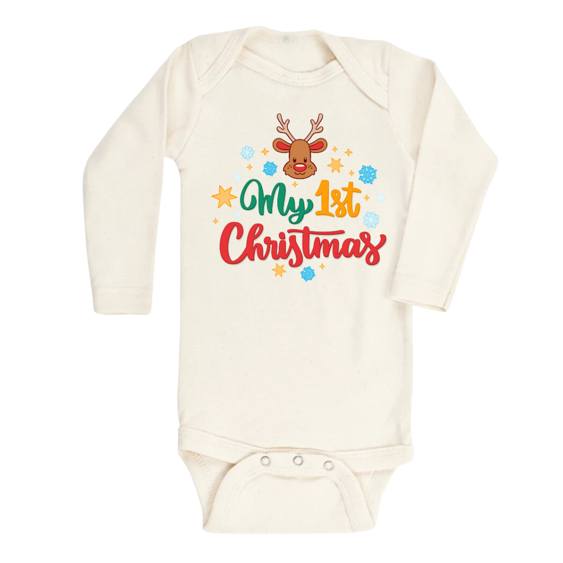 Cute Christmas Baby Onesie® My First Christmas Baby Natural Baby Clothes for Newborn Baby Announcement Christmas Gift