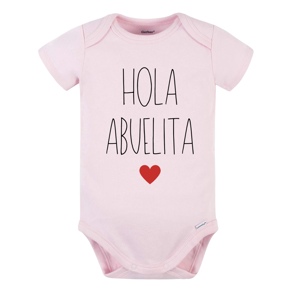 Baby Onesie® Hola Abuelita Baby Clothing for Baby Shower Gift for Grandma