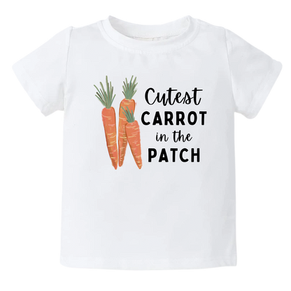 Funny Baby Onesie® Cutest Carrot in the Patch Shirt Premium Cotton Custom Baby Clothes Baby Announcement