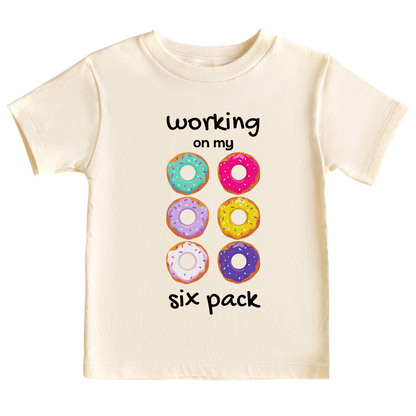 Donut Kids Tshirt Baby Onesie® Working On My Six Pack Baby Bodysuit Newborn Outfit