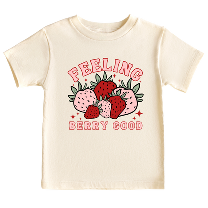 Strawberry Kid Tshirt Baby Onesie® Feeling Berry Good Strawberry Baby Bodysuit Newborn Outfit