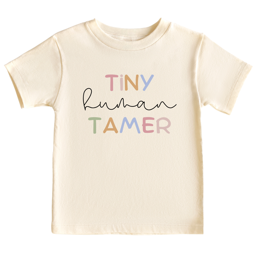 Kid Tshirt Baby Onesie® Tiny Human Tamer Funny Outfit for Baby Shower Gift