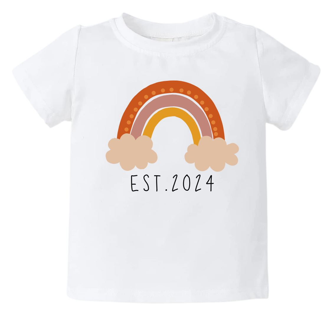 Rainbow Baby Onesie® Custom Rainbow Kid Tshirt Baby Announcement Baby Outfit for Baby Gift for Baby Shower Gift
