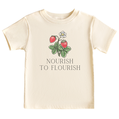 Cute Baby Onesies® Nourish to Flourish Strawberry Baby Bodysuit for Newborn Outfit for Baby Shower Gift Ideas Cute Strawberry