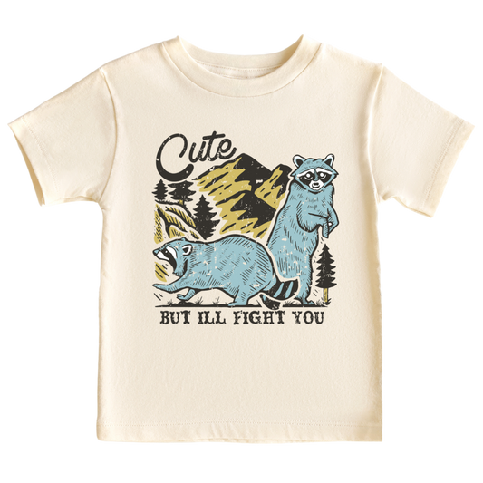 Wild Animals Kids Tshirt - Funny Raccoon Baby - Outdoor Baby - Adventure baby onesie for newborn clothes