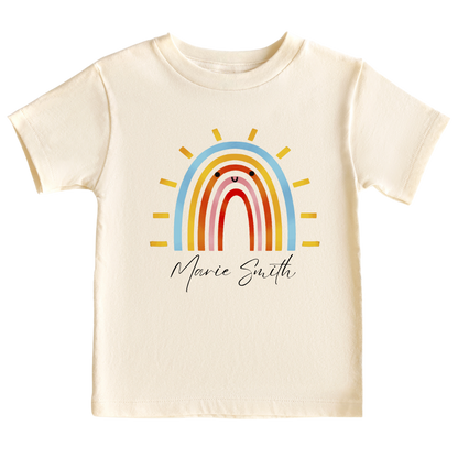 Customized Baby Onesie® Cute Rainbow Kid Tshirt Baby Announcement Baby Outfit for Baby Gift for Baby Shower Gift