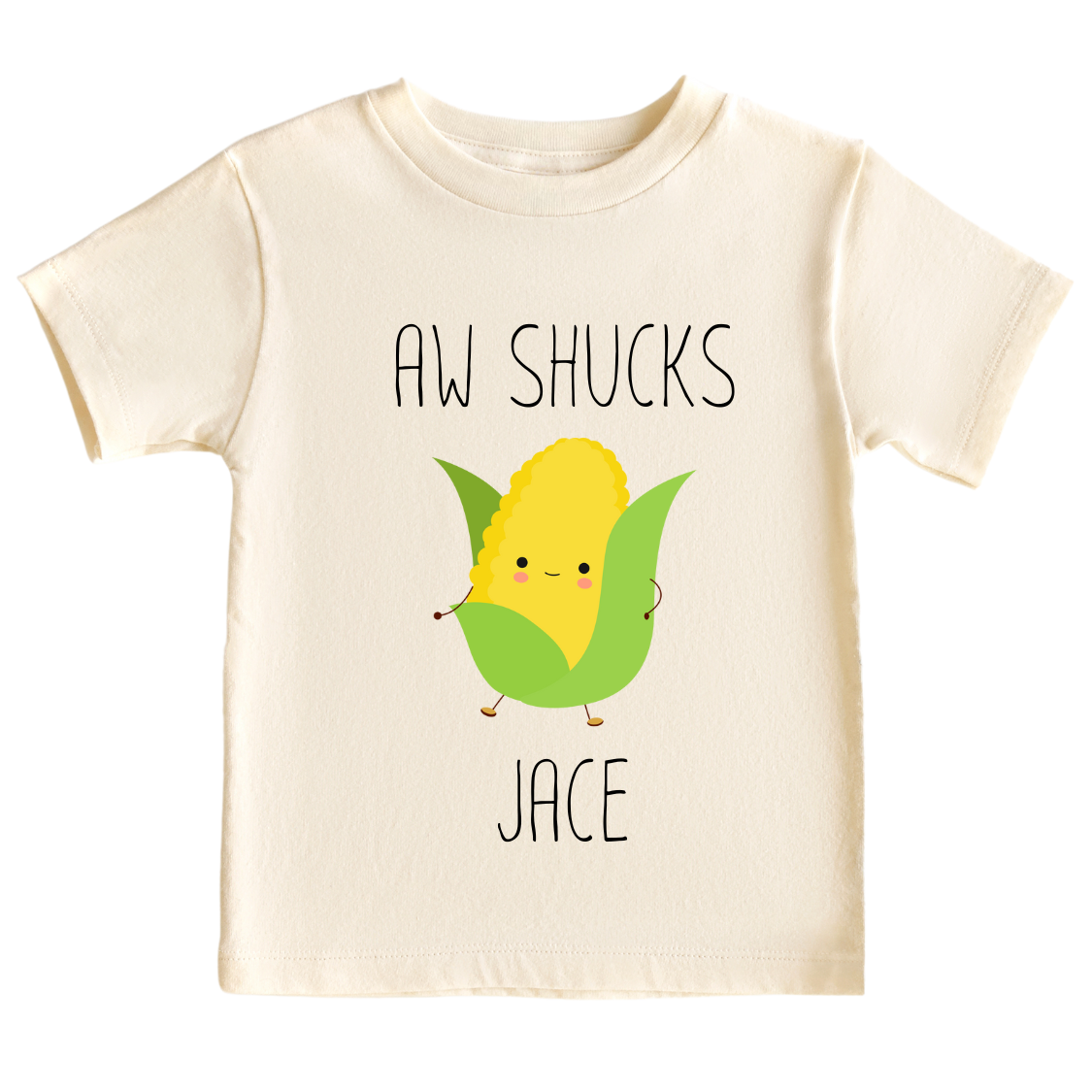 Cute Corn Tshirt for Kids - Cute Baby Onesie - Aw Shucks Corn Baby Gift