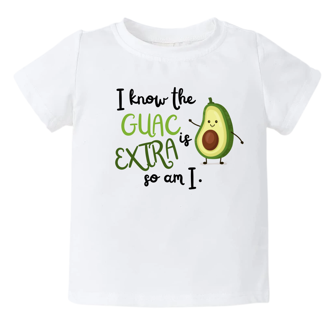 I Know the Guac is Extra so am I Baby Onesie® Cute Avocado Baby Clothes for Kids Outfit Gift for Newborn Clothes