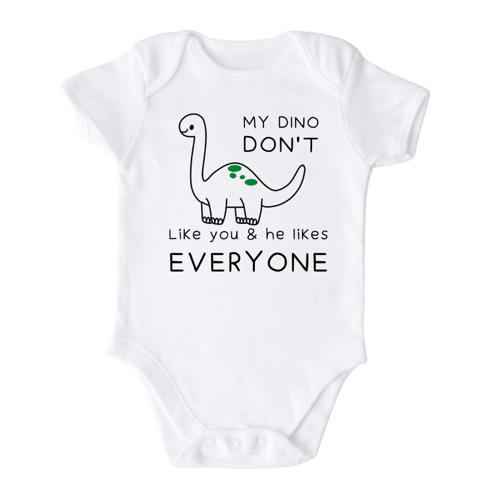 My Dino Don't Like You Baby Onesie® Kids Shirt