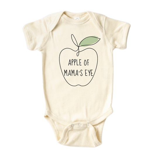 Cute Baby Onesie® Apple of Mama's Eye Shirt Premium Custom Baby Clothes Gift for Mom Mother's Day Gift