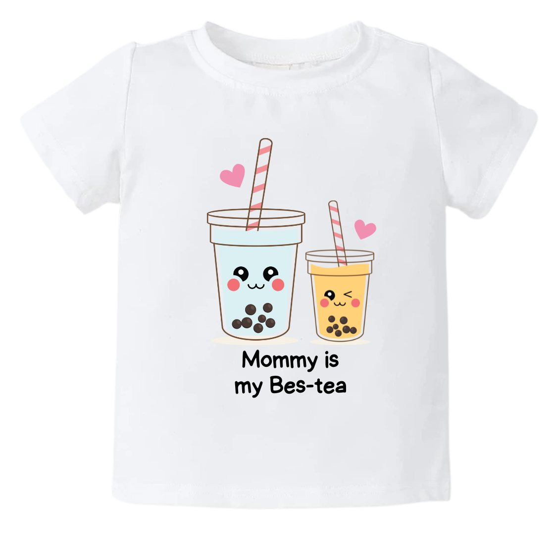 Cute Baby Onesie® Mommy Is My Bes-tea Shirt Baby Clothes Unisex Baby Announcement Gift for Mom