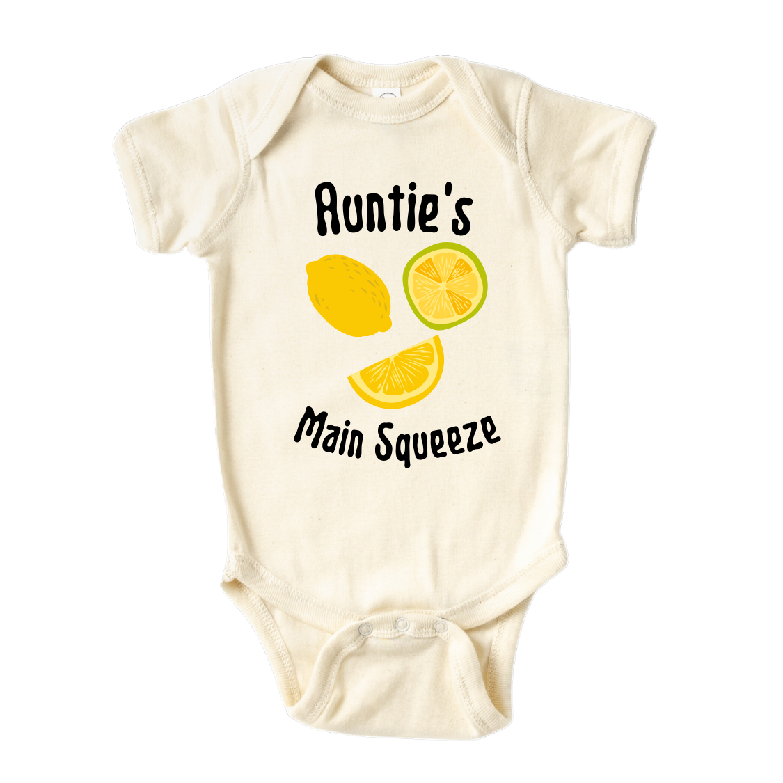 Cute Baby Onesie® Auntie's Main Squeeze Shirt Custom Baby Announcement Gift for Aunt