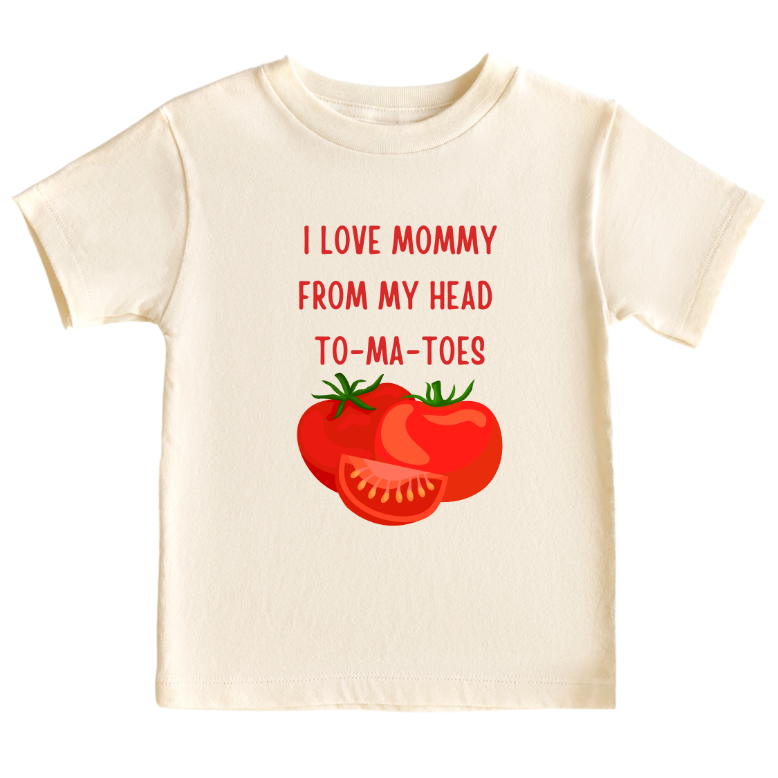 Tomato Baby Onesie® I Love Mommy From My Head To-Ma-Toes Shirt Baby Clothes Unisex Baby Announcement Gift for Mom Newborn Outfit