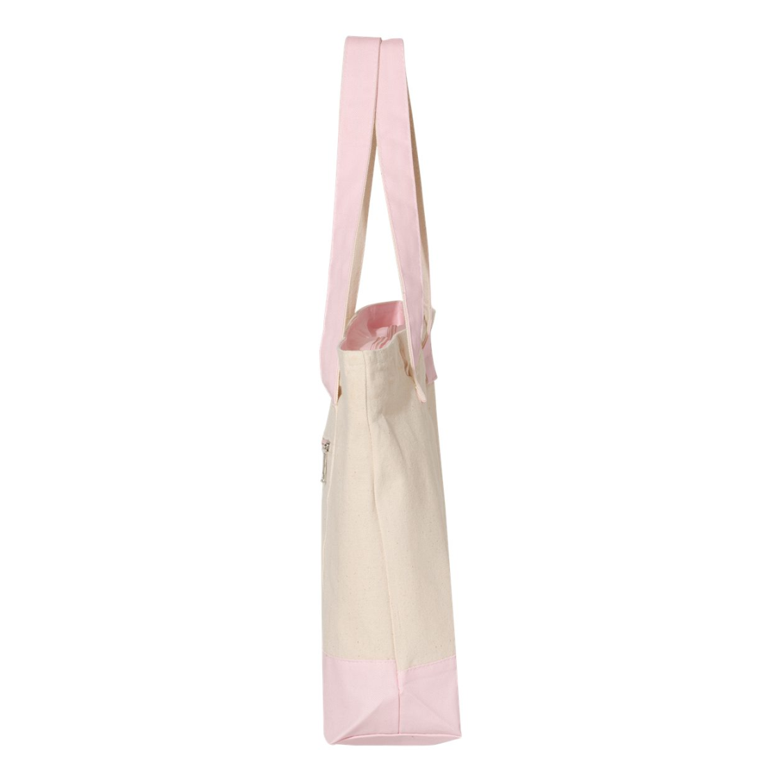 Large Canvas Bag with Front Pocket and Zipper Office Bag