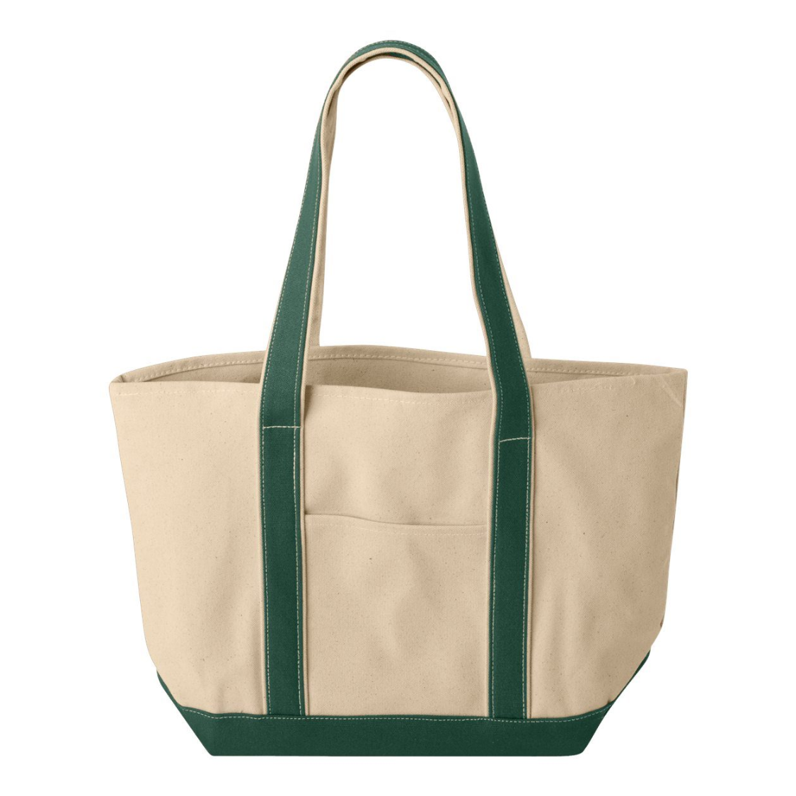 Large Tote Bag with Front Pocket Beach Tote