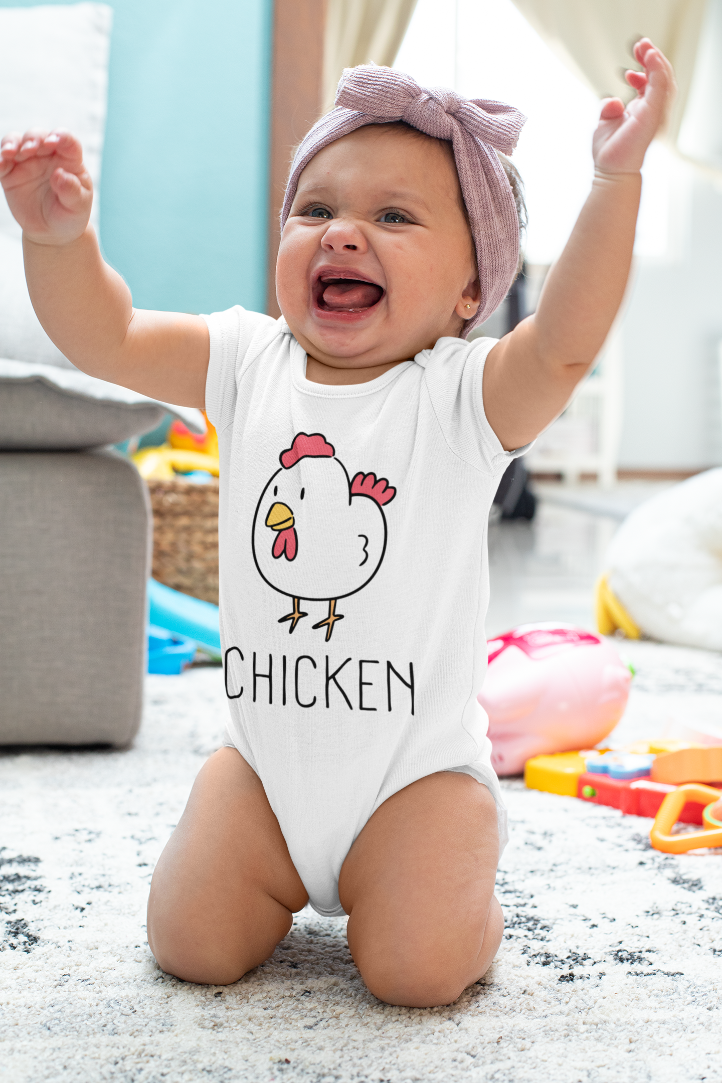 Cute Chicken Baby Onesie® Kids Shirt