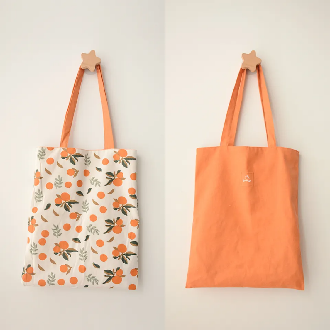 Cute Fruit Pattern Double Sided Canvas Bag for Shopping Bag
