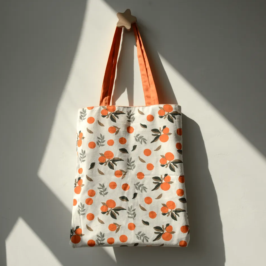 Cute Fruit Pattern Double Sided Canvas Bag for Shopping Bag