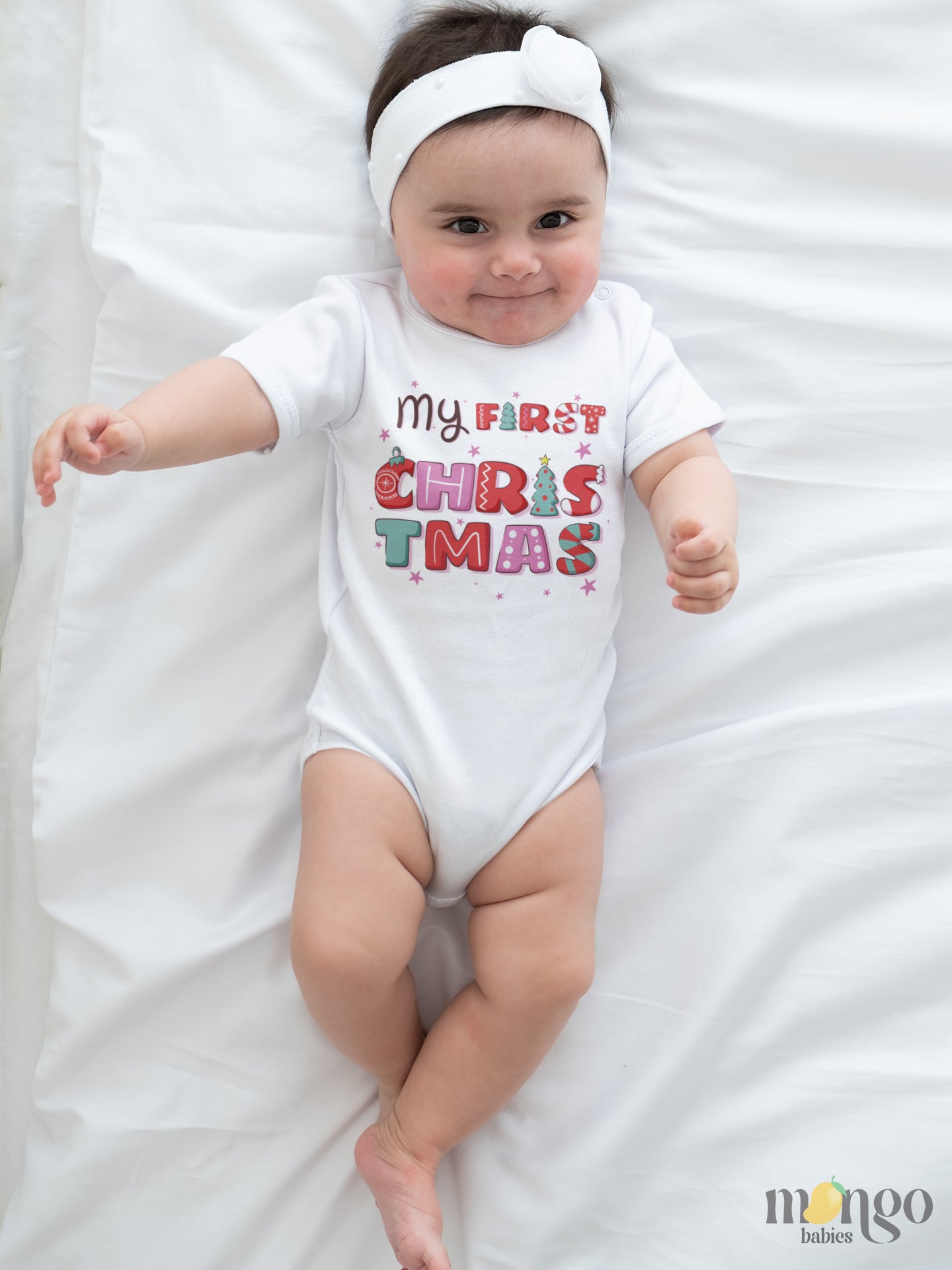 Christmas Baby Onesie® My First Christmas Baby Natural Baby Clothes for Newborn Baby Announcement Christmas Gift